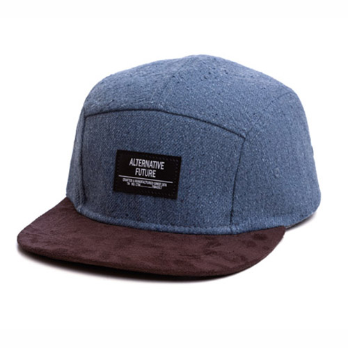 Boné Five Panel Aba Reta Confeccionado em Jeans Eco bone26248 - Image 2