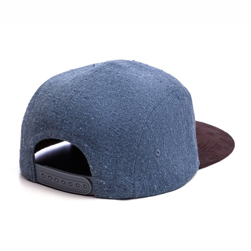 Boné Five Panel Aba Reta Confeccionado em Jeans Eco bone26248 - Image 3