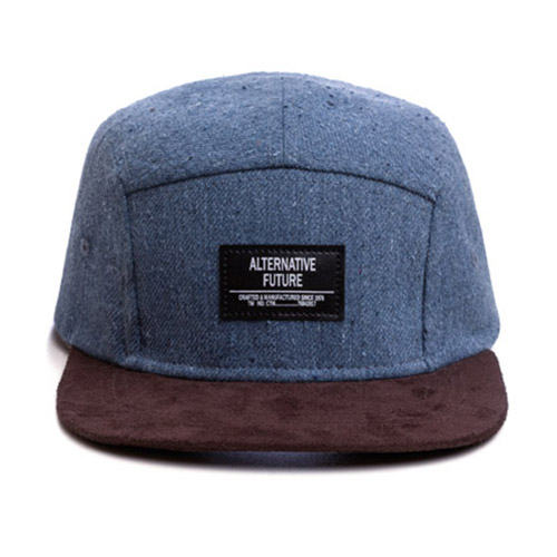 Boné Five Panel Aba Reta Confeccionado em Jeans Eco bone26248